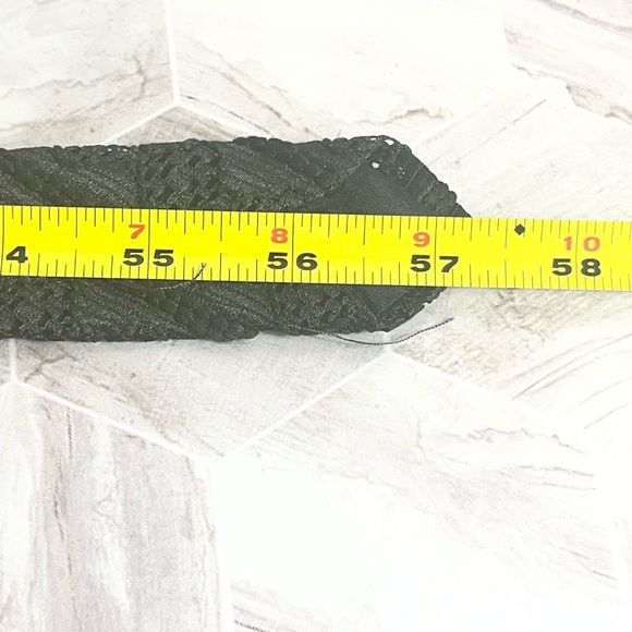 Vintage Armando Collection Black Textured Tie 100% Polyester Made in USA - Picture 6 of 6